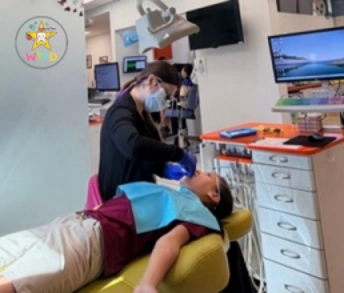 Patient Having Their Teeth Cleaned